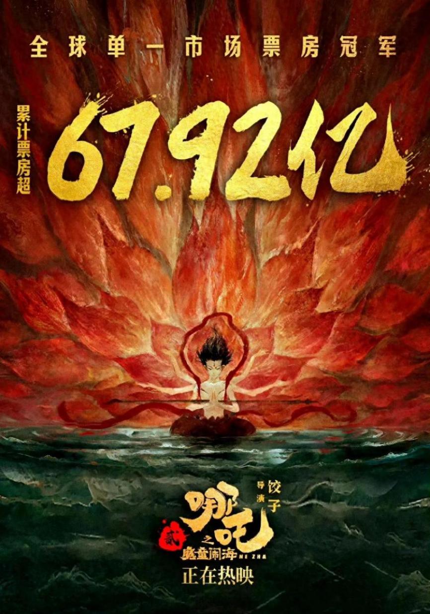 《哪吒2》用了10天成为全球第一